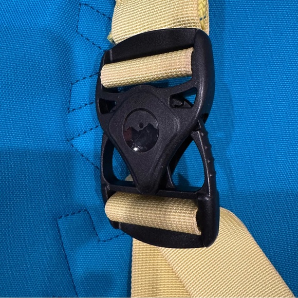 Kavu Original Teal Rope Sling Bag with Yellow Strap - Picture 6 of 6